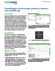 Quantification of total nucleic acids from unknown sources (DNA eq)