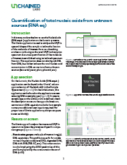 Quantification of total nucleic acids from unknown sources (RNA eq)